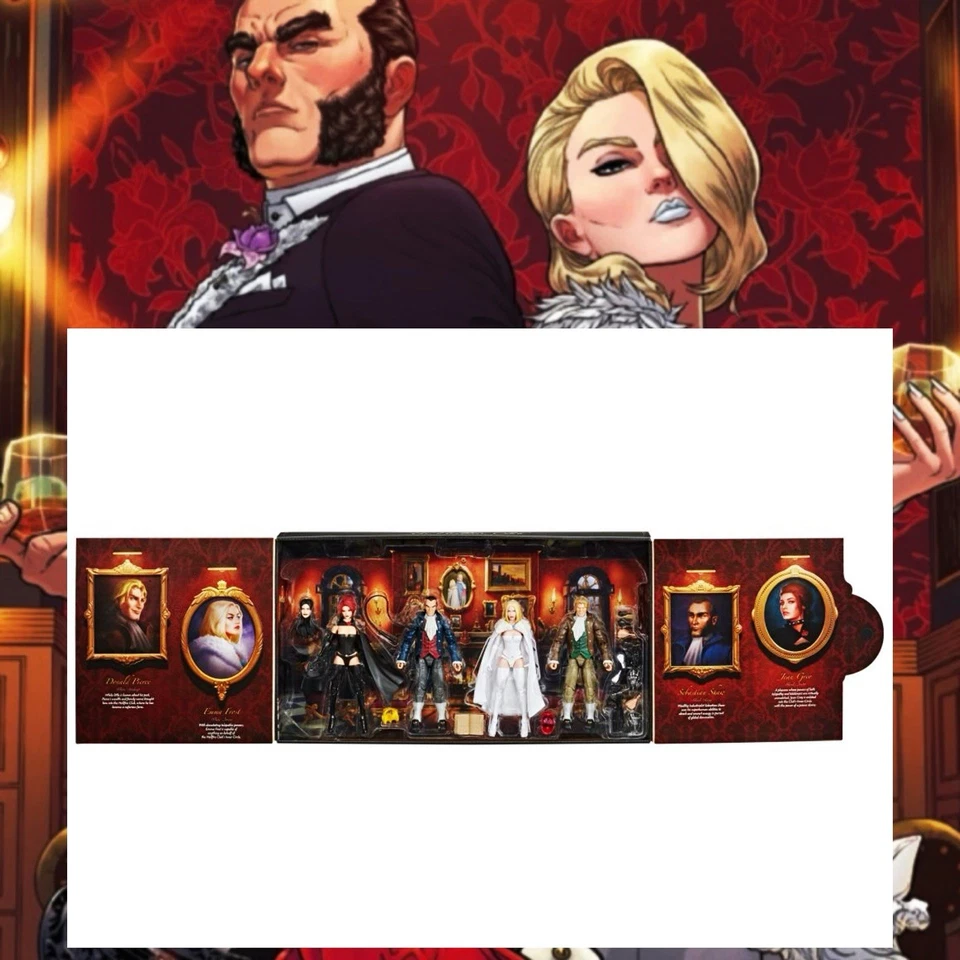 Juego de 4 figuras Marvel Legends PulseCon 2020 Hellfire Club sin usar, en caja sellada con remitente SDCC Foto 2 de 4