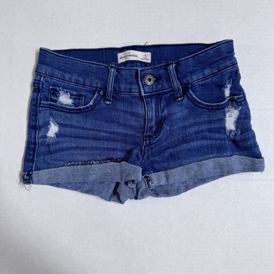 abercrombie kids girl size 14 jean shorts denim