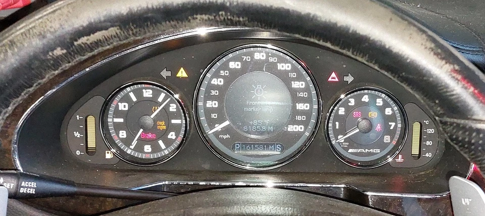 Mercedes CLS63 AMG 2007 (W219) tablero velocímetro cuadro de instrumentos (161 k) Foto 2 de 4