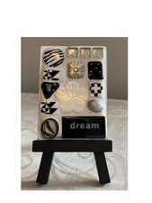 ACEO Mosaic Art Piece - Black and White