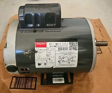 Dayton 6K376BF  Capacitor-Start Belt Drive Motor, 3/4 Hp, 115/230V Ac Voltage