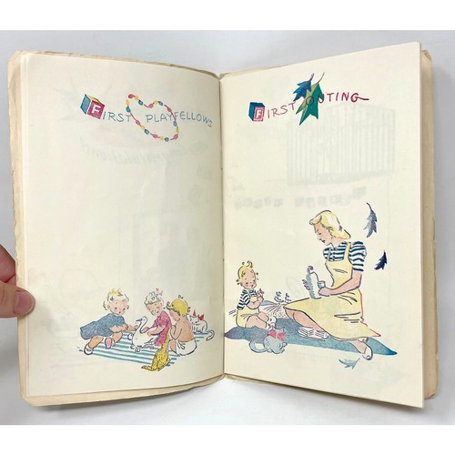 Libretto biografia bambino 1941 vintage inutilizzato illustrato libro baby shower regalo - Foto 6 di 9