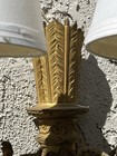 LARGE FRENCH LOUIS XVI ORMOLU BRONZE 3-LIGHT WALL FLEIR-de-LIS MOTIF SCONCE  — photo 6