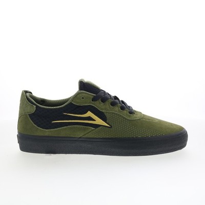 Lakai Essex Mens Green Suede Lace Up Skate Inspired Sneakers Shoes