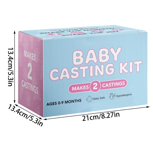 Luna Bean Baby Footprint und Hand Casting Kit - Neugeborene Meilenstein Andenken - Picture 2 of 12