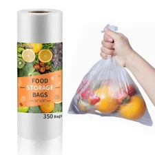 12” x 16” Food Storage Bags Clear Plastic Produce Bag, Disposable Pl