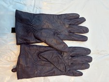 Austin Reed Dark Purple Size M/L Leather Gloves ladies