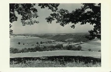 U.S Countryside Farmland Panorama View 1940s RPPC Postcard