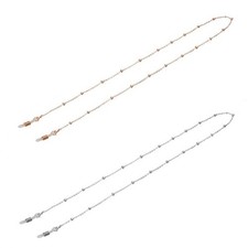 2Pcs Reusable Alloy Glasses Strap Anti Slip Eyeglasses Chain Sunglasses Holder