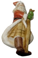 Porcelain Santa Clause Ornament Vintage