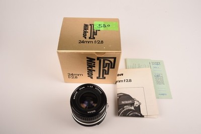 [TOP MINT in Box] Nikon Nikkor AIS 24mm f/2.8 Wide-angle Lens From Japan