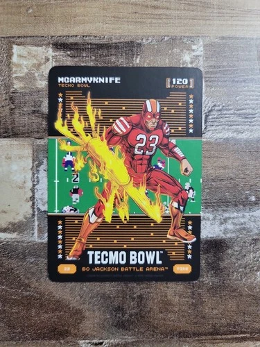 Bo Jackson Battle Arena Tecmo Bowl McArmyknife Fire - Mccaffrey
