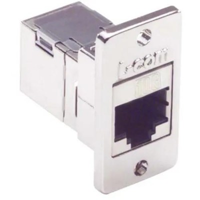 1PC L-COM ECF504-SC6A Coupler Shielded (8x8) Panel Mount Style Cat6a RJ45,