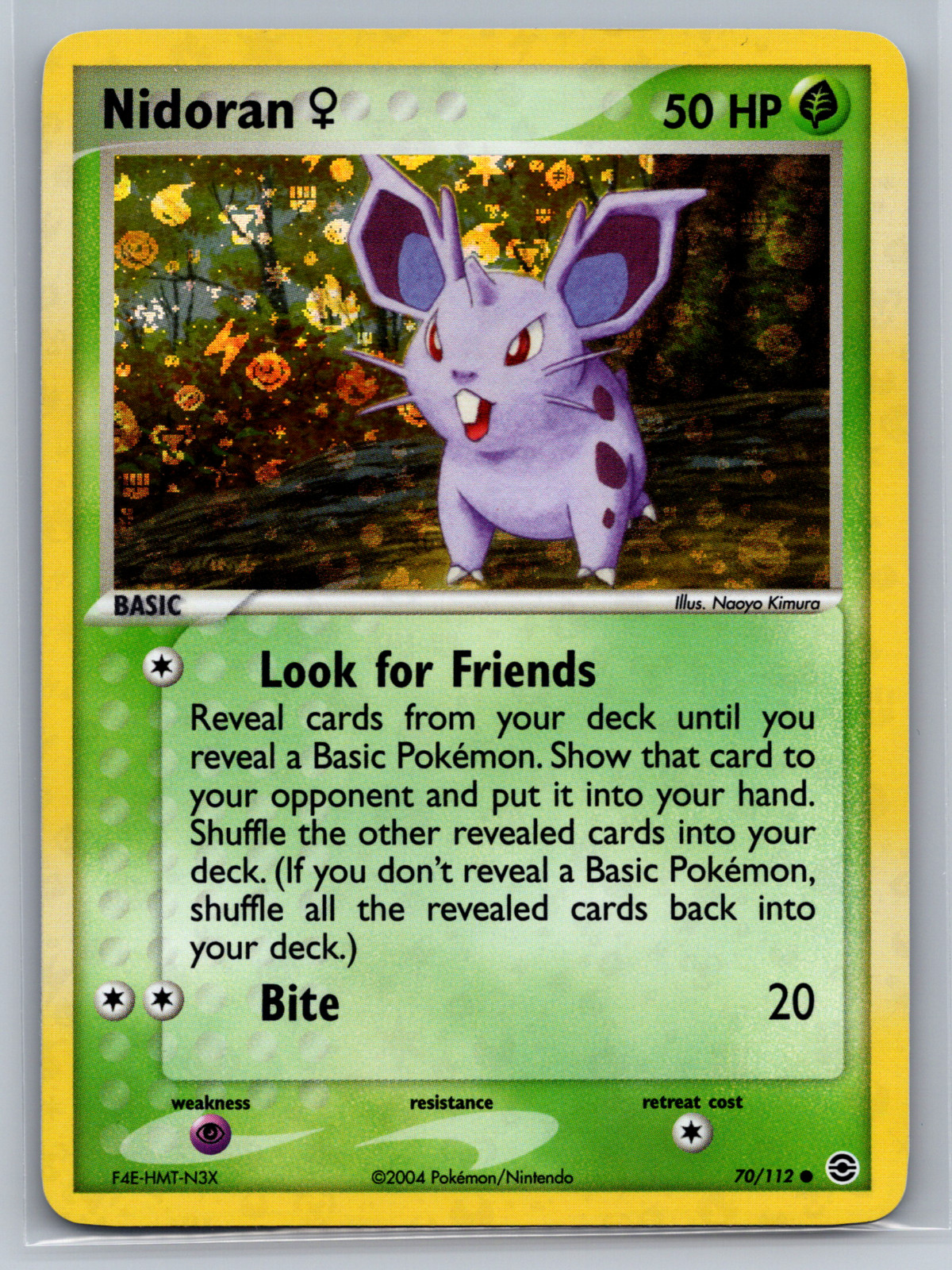 Nidoran F 70/112 FireRed & LeafGreen Reverse Holo (NM)