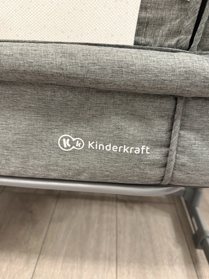 Kinderkraft Bedside Crib UNO UP, Ajustable Height, Easy Fixing, for Newborn - Image 3 of 4
