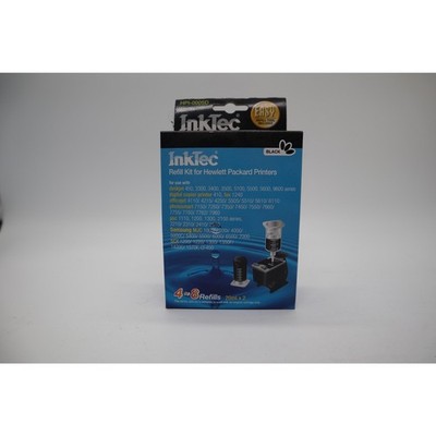 InkTec HPI-0005D Black Ink Refill Kit for HP Deskjet, Officejet, Photosmart