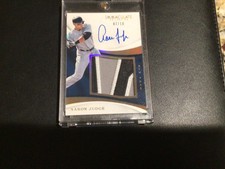 2017 Immaculate Aaron Judge Patch Auto Rookie RC #7/10 RARE