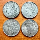 Lot Of 4 US Silver Dollars- 1921, 1922, 1923, & 1924All 90% Silver