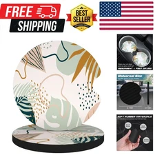 Car Cup Holder Coasters, 2 Pack Universal Auto Anti Slip Insert Coaster with ...