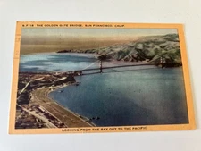 The Golden Gate Bridge San Francisco California Looking from the Bay Postcard