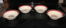 4 Royal Seasons Stoneware Soup Salad Bowls Snowman Christmas Holiday Snowmen