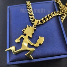 Hatchet Man Runner Pendant 6mm 20" 24" 30" Stainless Steel Cuban Chain Necklace