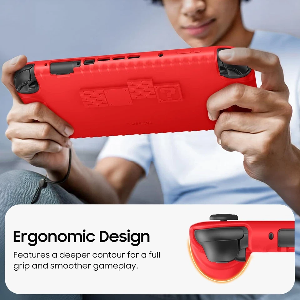 Grip Case for Nintendo Switch 2 (2025) with Game Card Slots Soft Silicone Cover - Image 4 of 4