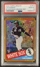 💎 PSA 10 GEM MT LUIS ROBERT 2020 Topps Update Silver Pack Orange Refractor #/25