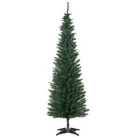 HOMCOM 6FT Pencil Christmas Tree with Solid Stand, Refurbished