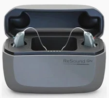 ReSound Hearing Aids (left and right) with United TV Streamer 2