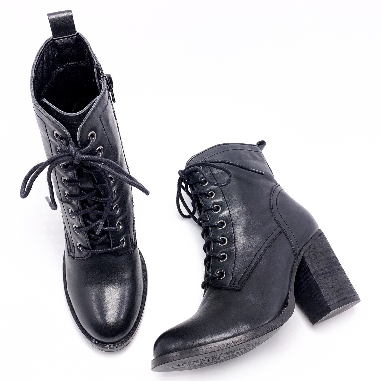 envío complementario numerosos en variedad moda de lujo Steve Madden Bam Lace up Ankle BOOTS 569 Black Leather 8 US for ... envío complementario numerosos en variedad moda de lujo Steve Madden Bam Lace up Ankle BOOTS 569 Black Leather 8 US for ...