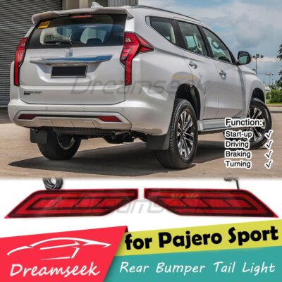 LED Rear Bumper Tail Light for Mitsu Montero Sport 2020 2021 Brake Turn Signal B
