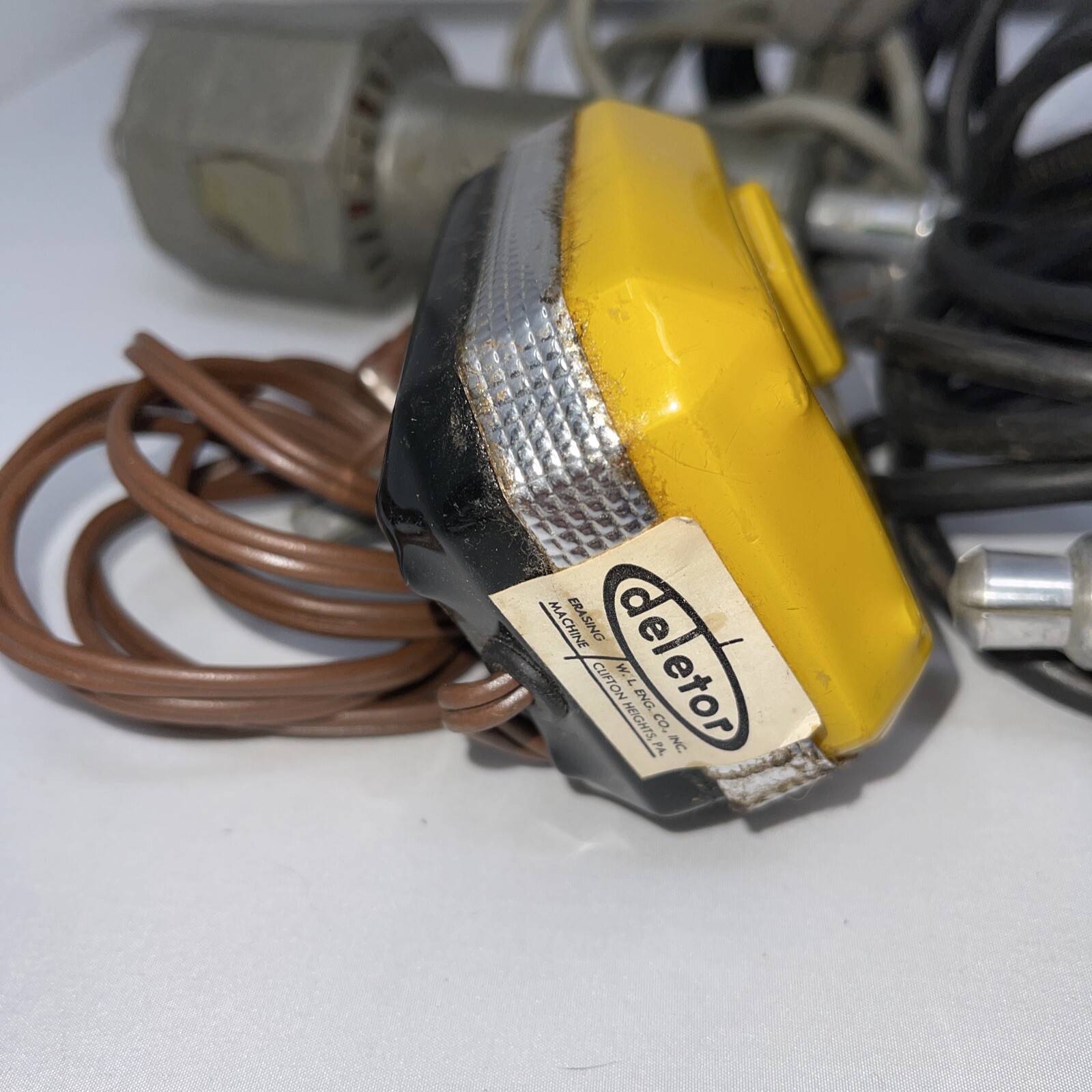 LOT 4 Bruning Electric Erasers Drafting Tools Made in USA Vintage