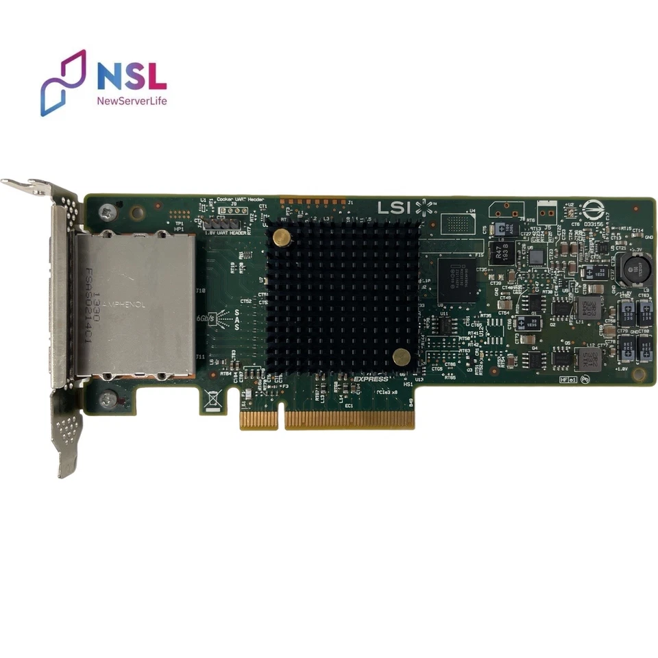 HBA Emulex DELL Dual Port 6Gbps SAS PCIe (3T6KY) Low Profile - Image 2 of 3