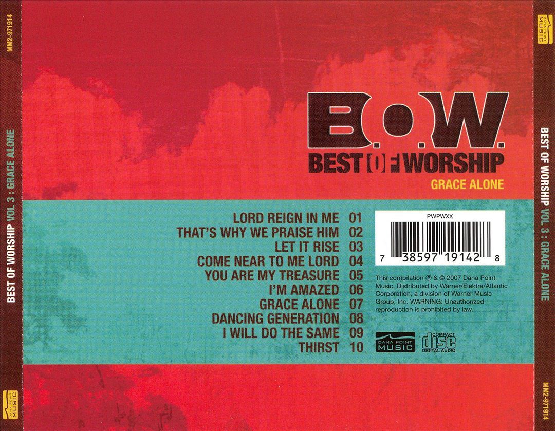 Best of Worship Vol 3 Grace Alone New CD by Various Artists