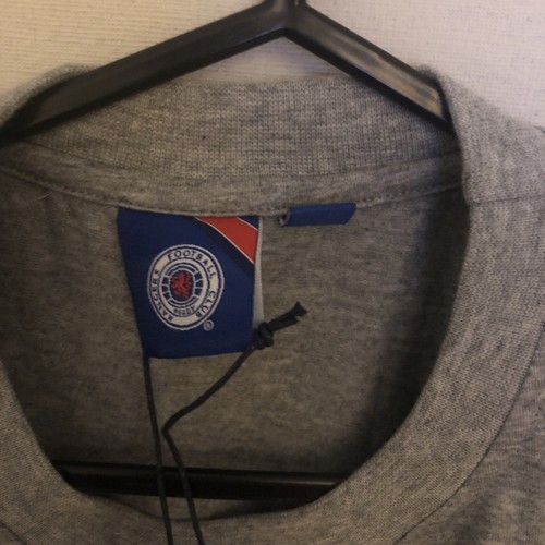 BNWT Rangers Grey Football T-Shirt Adult Size Small - Picture 3 of 4