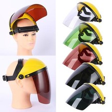 Safety Face Eye Shield with Ratchet Headgear UV Protective Front Visor