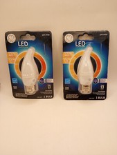 GE LED Light Bulb 40W Qty 2 Soft White Light Frosted Finish Dimmable 300 Lumens