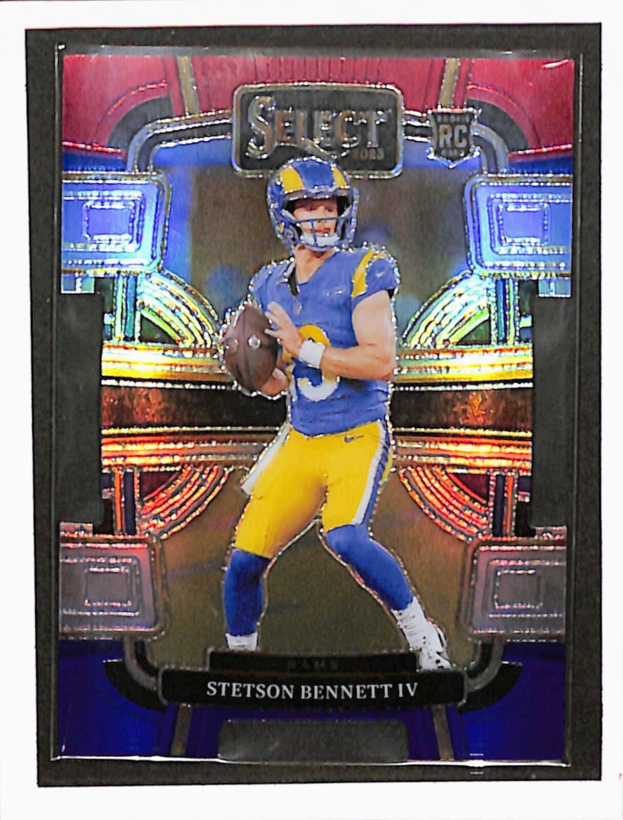 2023 Panini Select STETSON BENNETT IV #55 RC DIE-CUT CONCOURSE PRIZM RED/BLUE