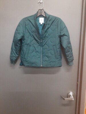 Kids Green Free Assembly Puffy Jacket sz M 7/8