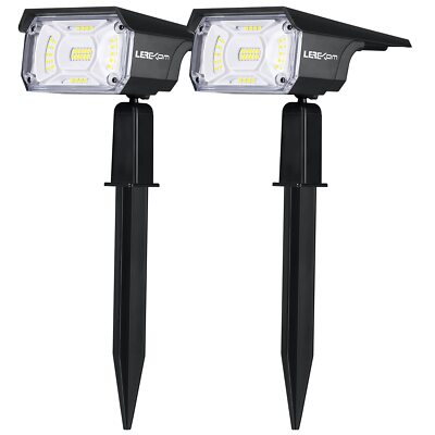 Solar Spot Lights, IP65 Waterproof 40 LEDs Landscape Spotlights,USB & Solar