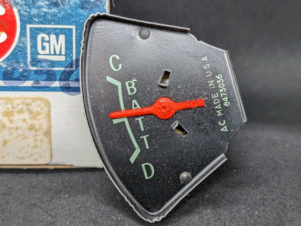 NUEVO 67-70 CHEVROLET C10 C20 C30 DD CAMIONETA AMPERÍMETRO AMPLIFICADOR BATERÍA TABLERO MEDIDOR Foto 4 de 4