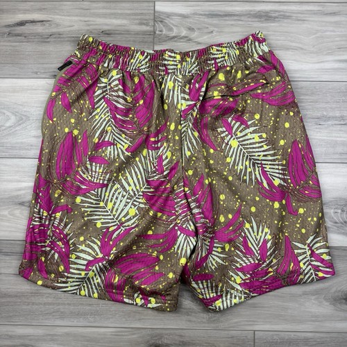Jordan Nike Men’s 2XL Tropical Palm Speckle T-Shirt & Shorts Set EUC Pink Green - Picture 9 of 11