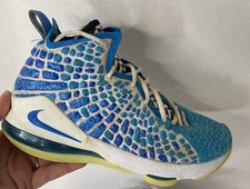 Nike LEBRON XVII 17 Sneakers Blue 6 youth Rare Collector
