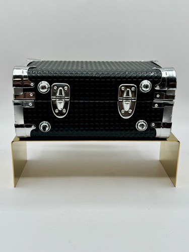 Small 7x4x3 Black Hardsided Travel & Makeup Carrying Case - Picture 3 of 5