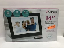 Aluratek - 14" Widescreen LCD Digital Photo Frame