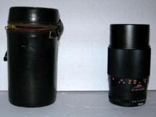 AUTO ROKUNAR F 200MM 1:3.5 NO 204559 LENS W/LEATHER CASE FITS NIKON