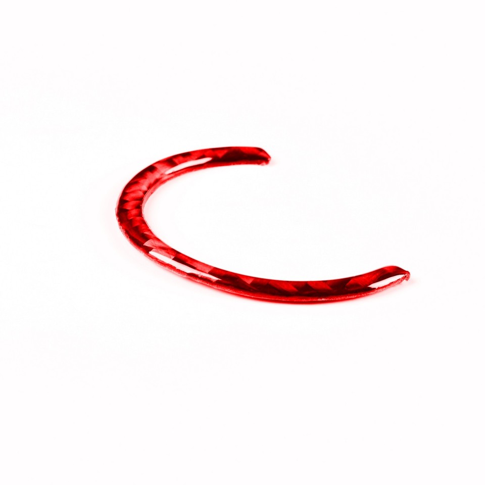 Red Carbon Fiber Engine Ignition Switch Button Cover For Toyota Hilux