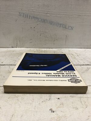 サービスマニュアル 1979スポーツスター XL/XR1979 to 1984 Harley Davidson 1979 to1984 XL / XR Sportster Service Manual P/N