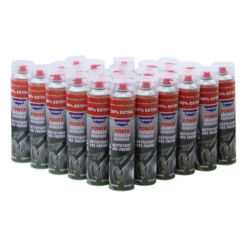 24x Bremsenreiniger Presto Power 600ml Spraydose Acetonfrei Bremsen